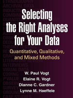 cover image of Selecting the Right Analyses for Your Data